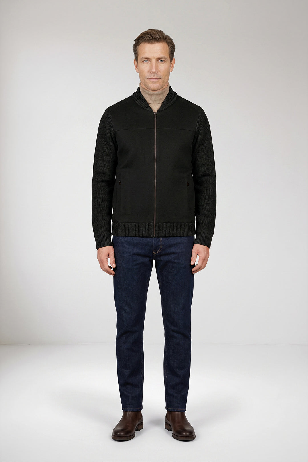Licht gewatteerd Flanel Vest - Donkergrijs