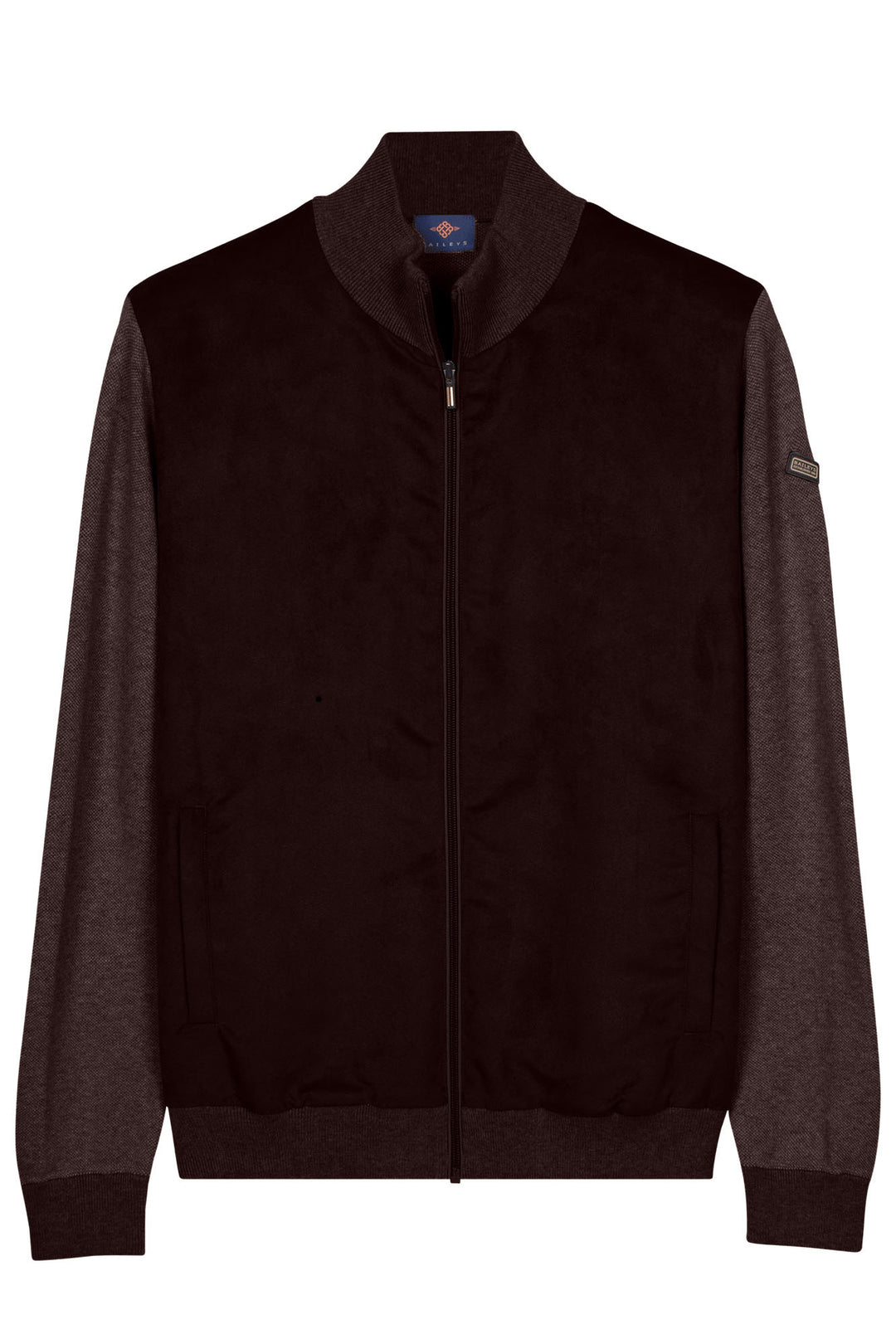 Vest met Suedine Voorzijde - Bruin