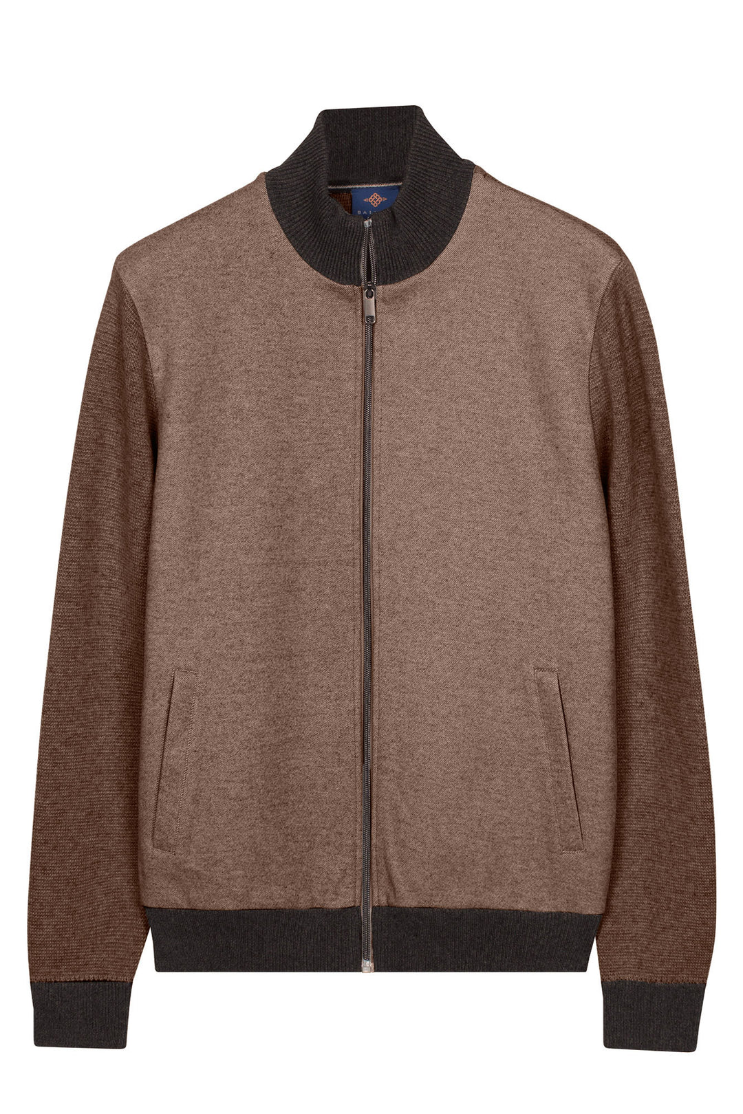 Cotton-Cashmere Twill Vest - Beige
