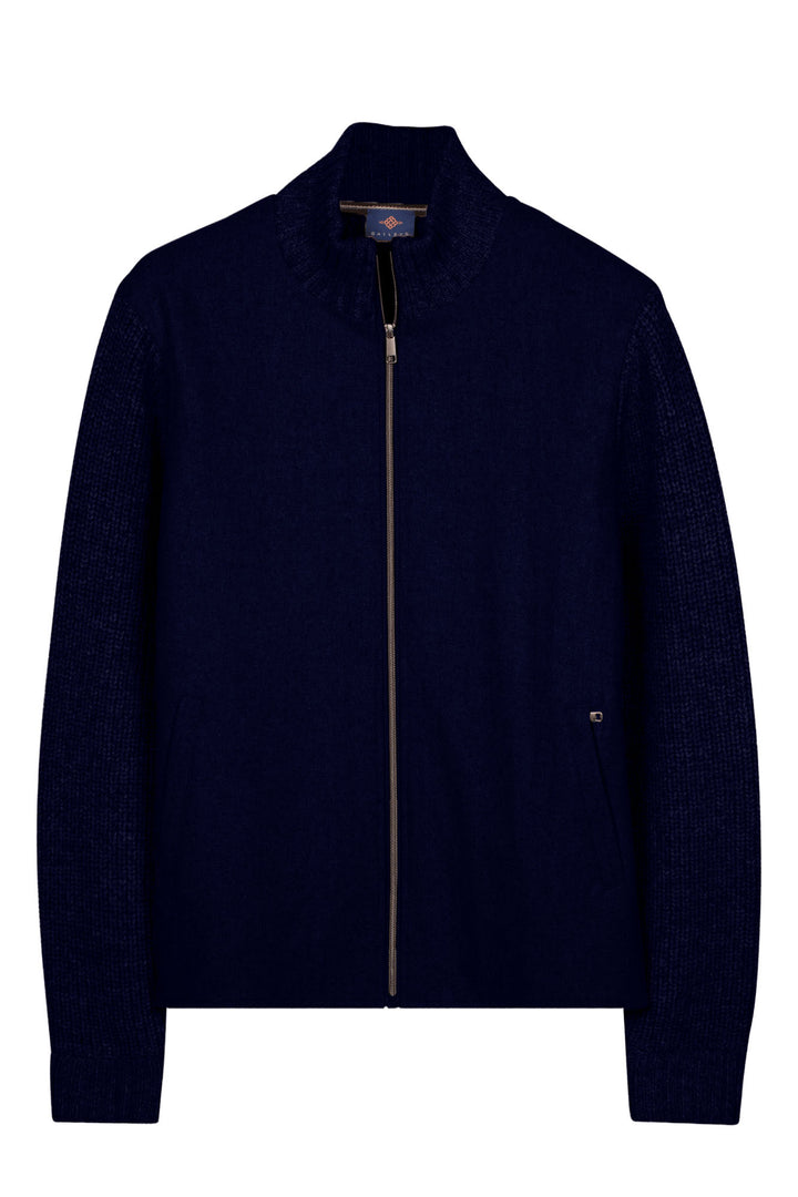 Licht Gewatteerd Knit Vest - Blauw