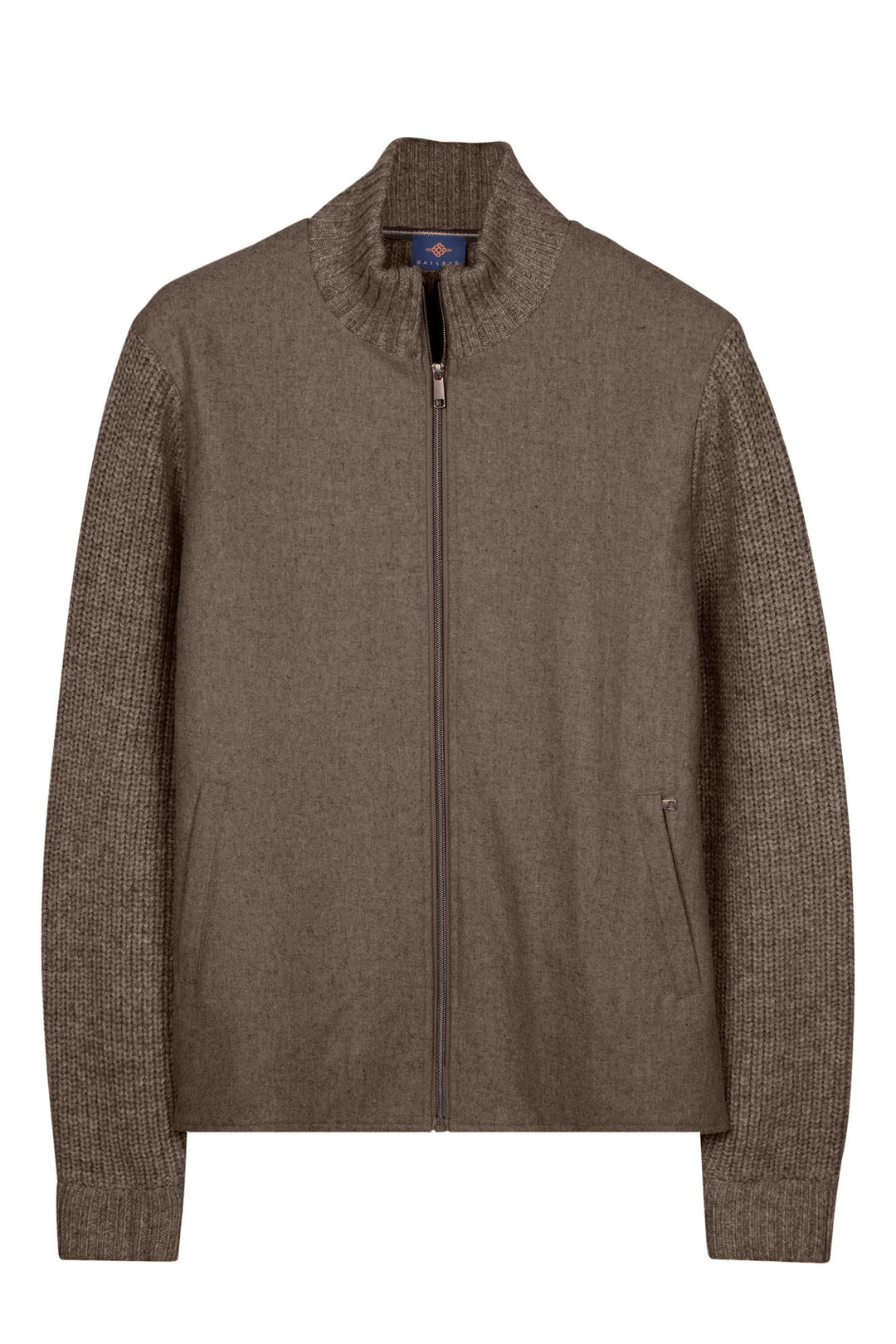Licht Gewatteerd Knit Vest - Bruin