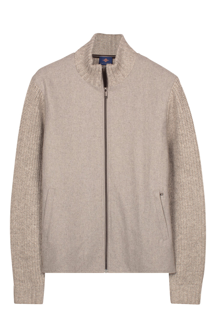 Licht Gewatteerd Knit Vest - Beige