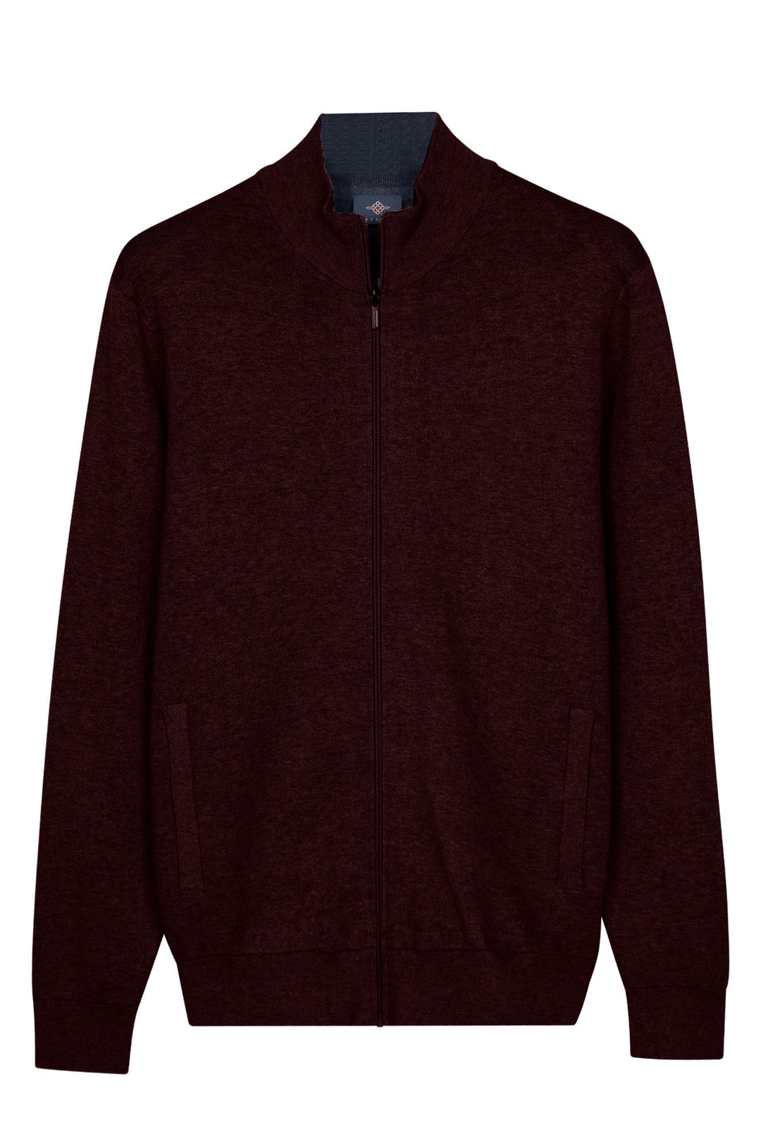 Cotton-Cashmere Cardigan - Burgundy