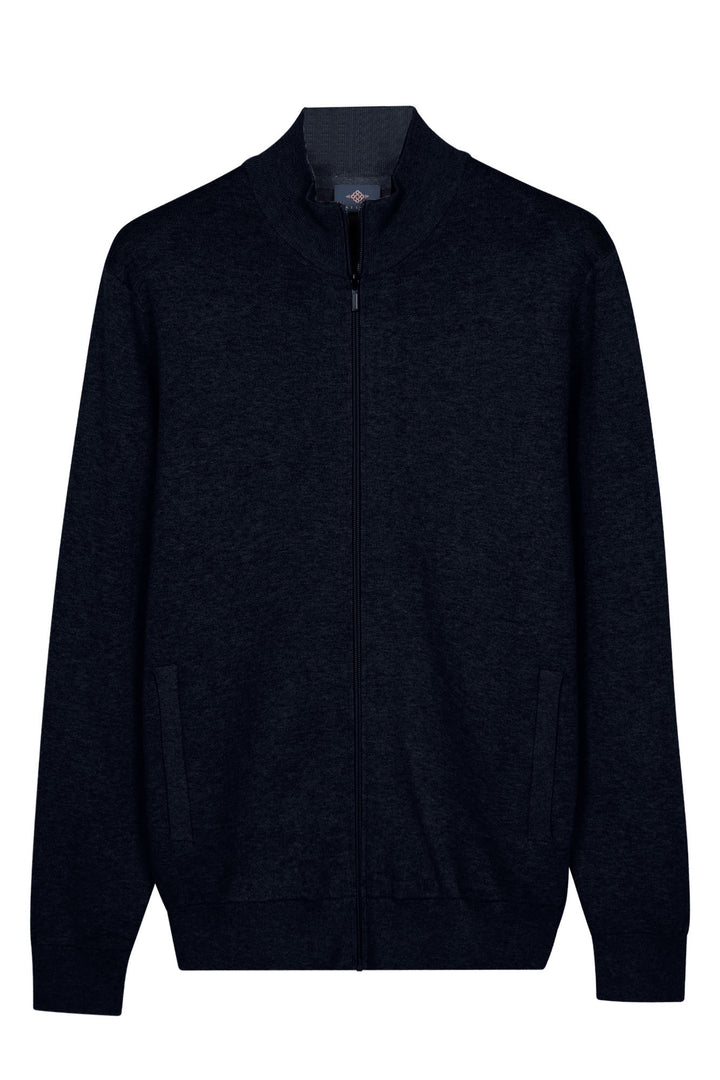 Cotton-Cashmere Cardigan - Blue