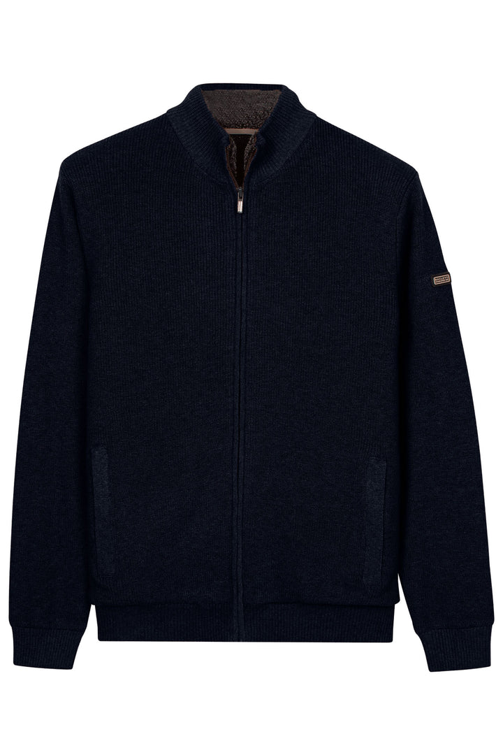 Gevoerd Katoen-Cashmere Vest - Blauw