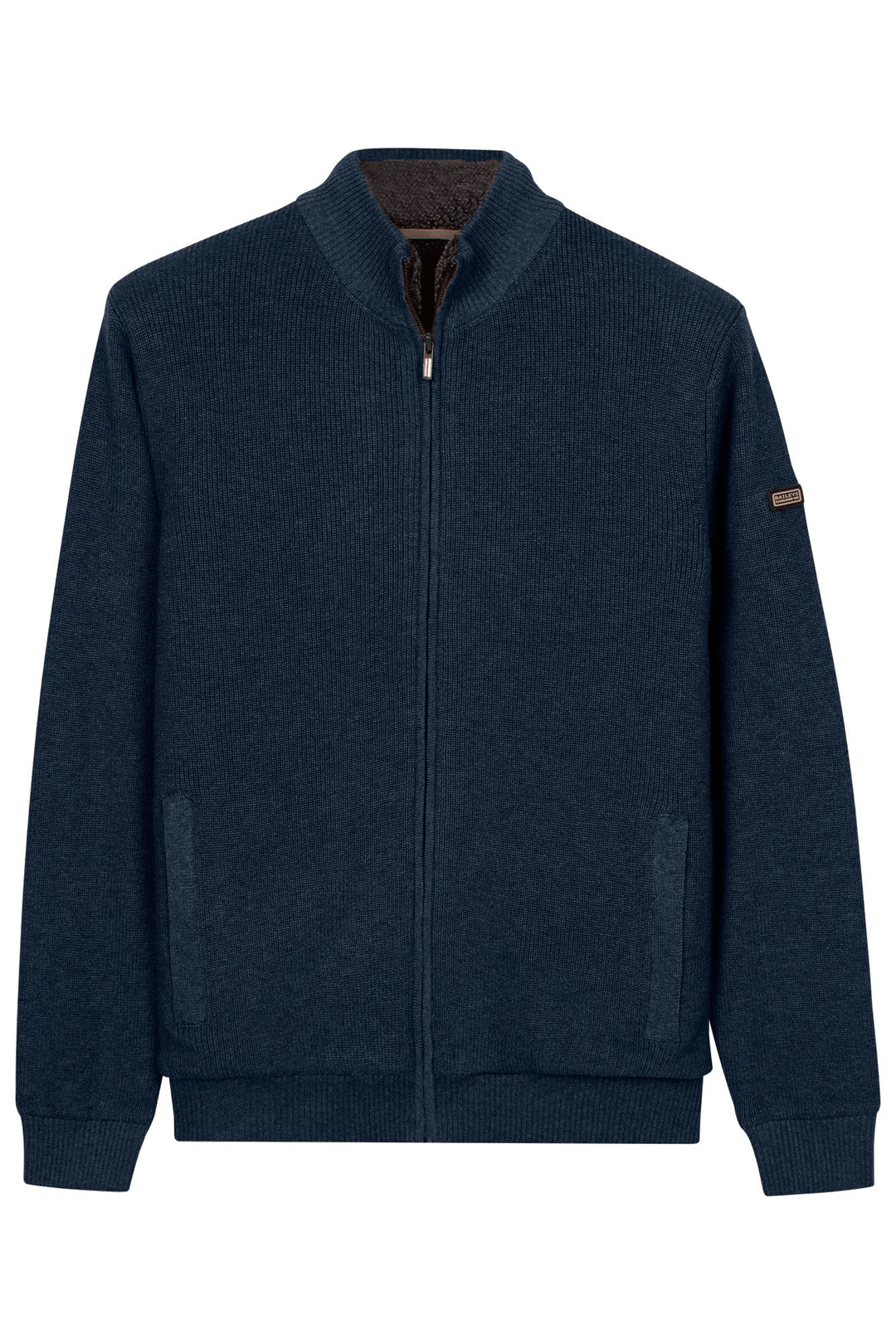 Gevoerd Katoen-Cashmere Vest - Denimblauw