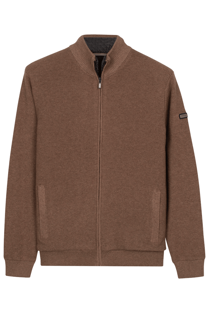 Lined Cotton-Cashmere Cardigan - Taupe