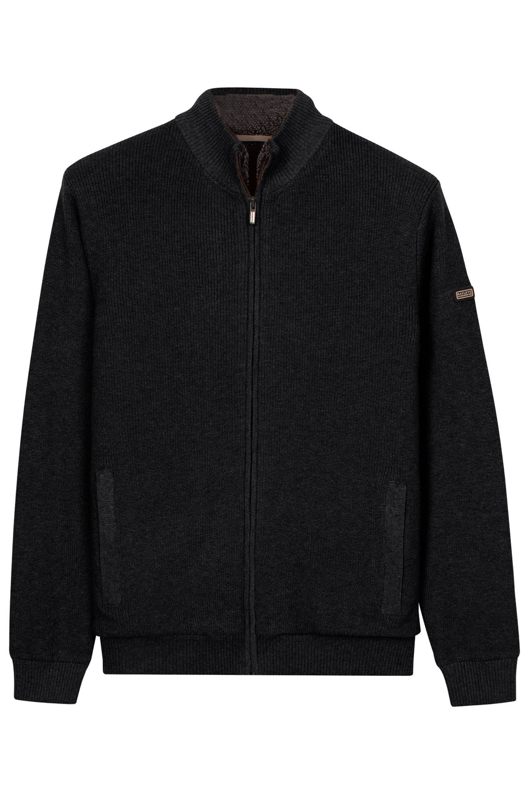 Gevoerd Katoen-Cashmere Vest - Donkergrijs