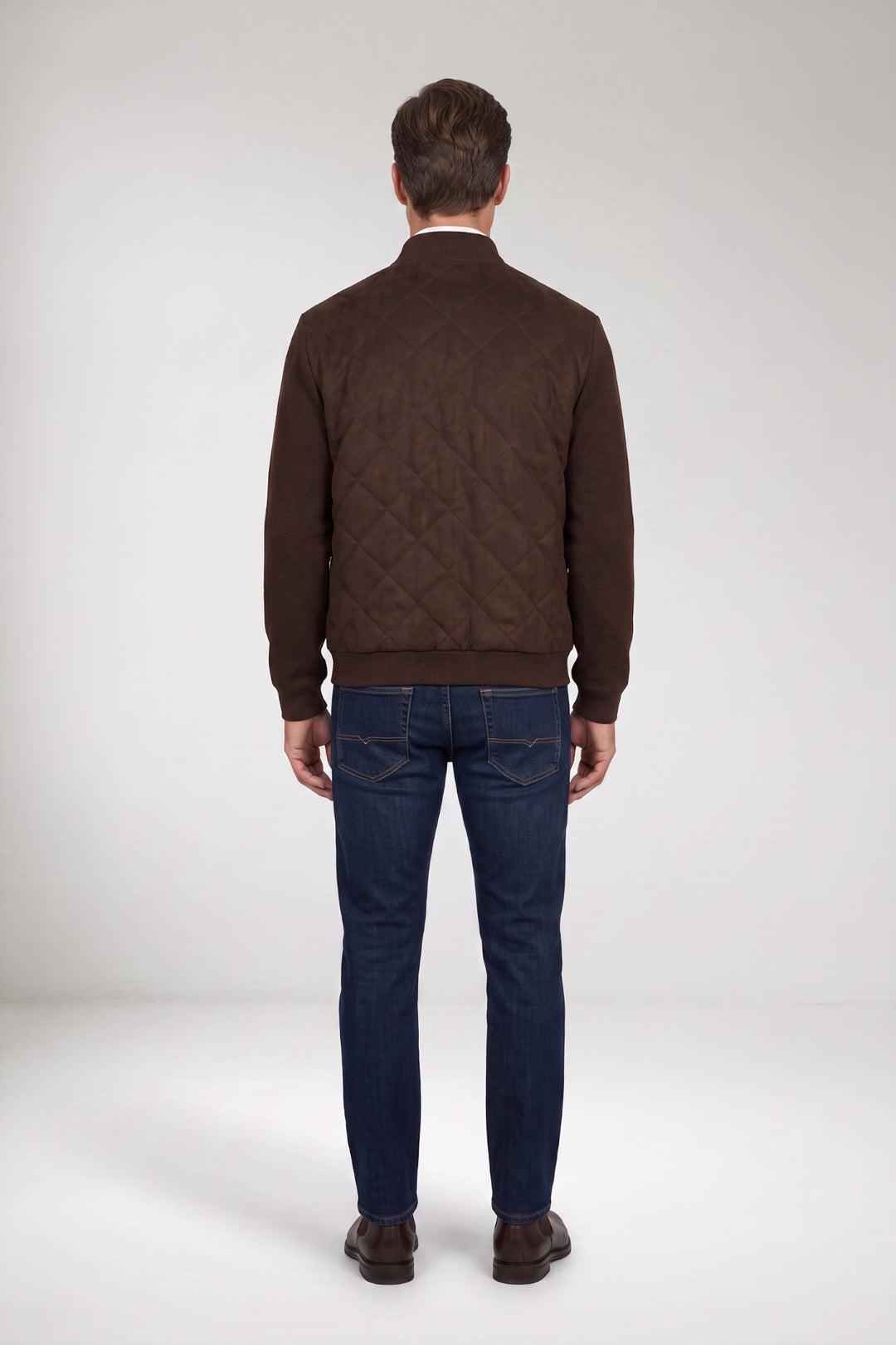 Padded Cotton-Cashmere Vest - Brown