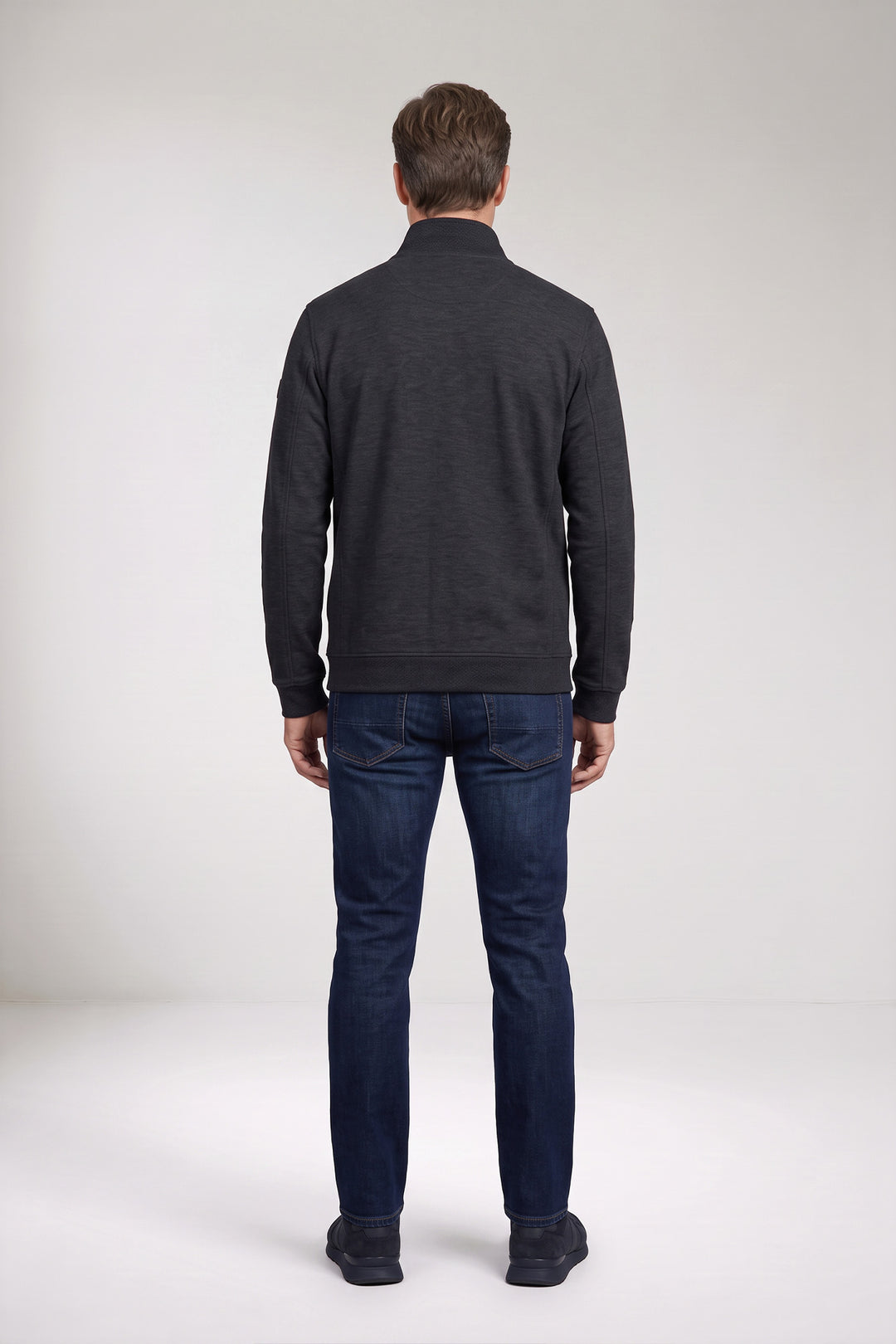 Double Face Sweat Jacket - Dark Grey