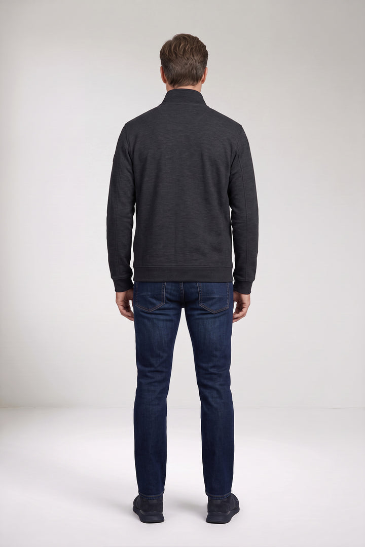 Double Face Sweat Jacket - Dark Grey