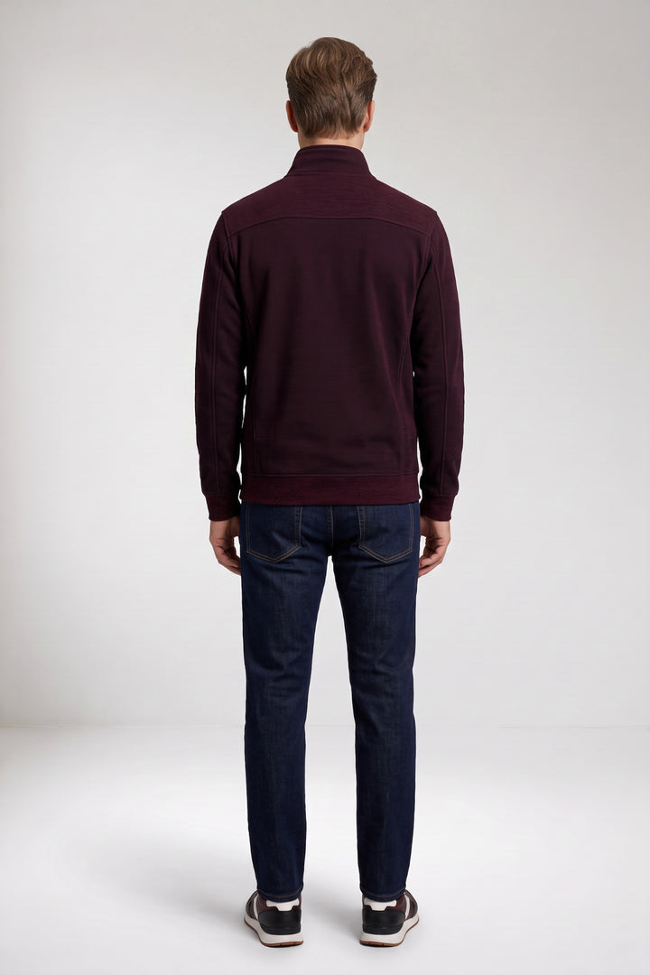 Two-tone Jacquard vest - Paars