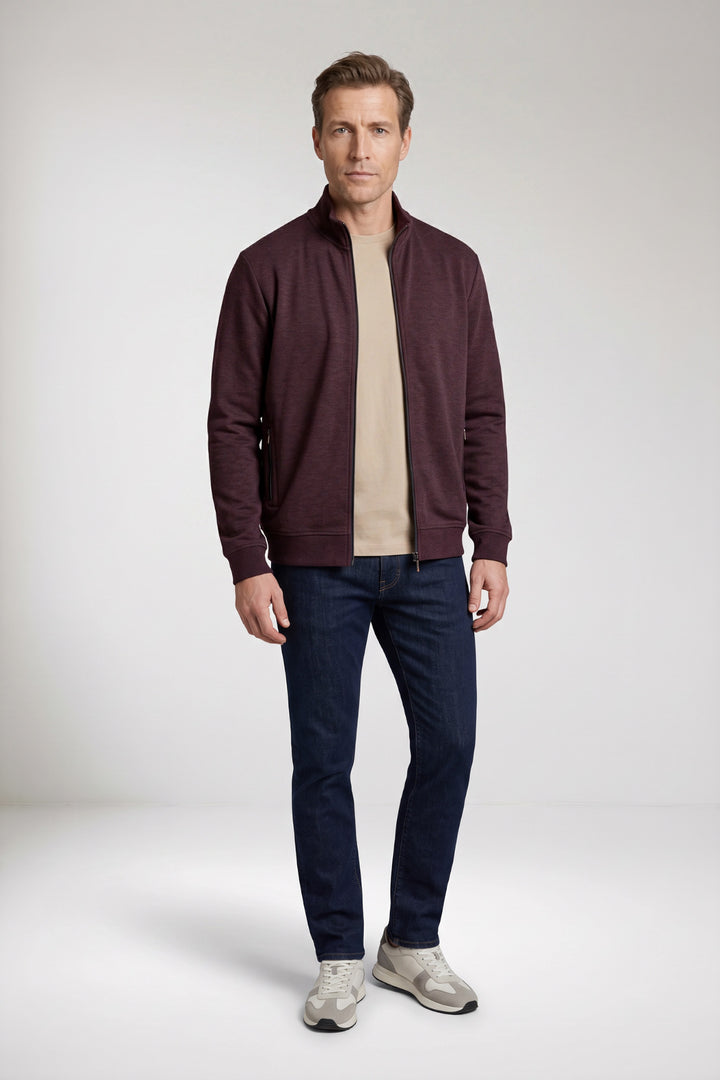 Sweatvest met Contrastdetails - Rood