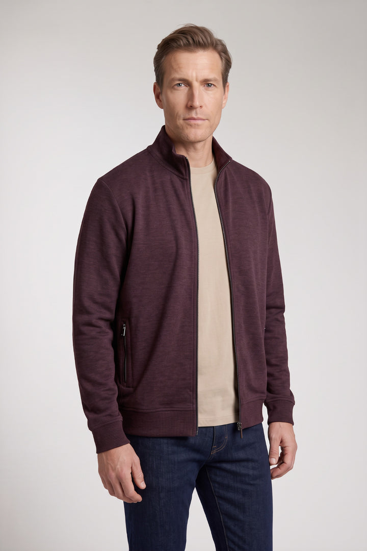 Sweatvest met Contrastdetails - Rood