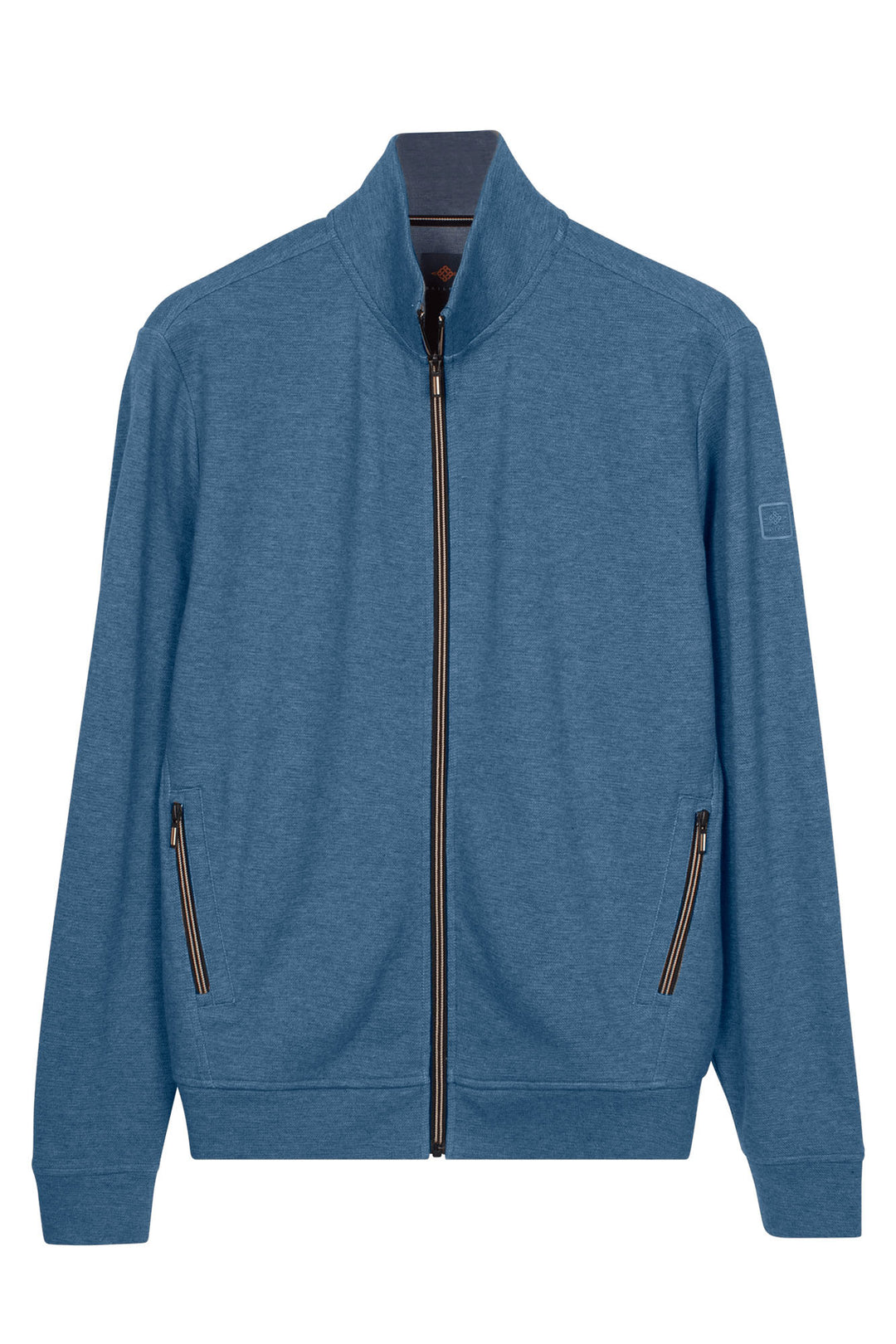 Sweatvest met Contrastdetails - Middenblauw