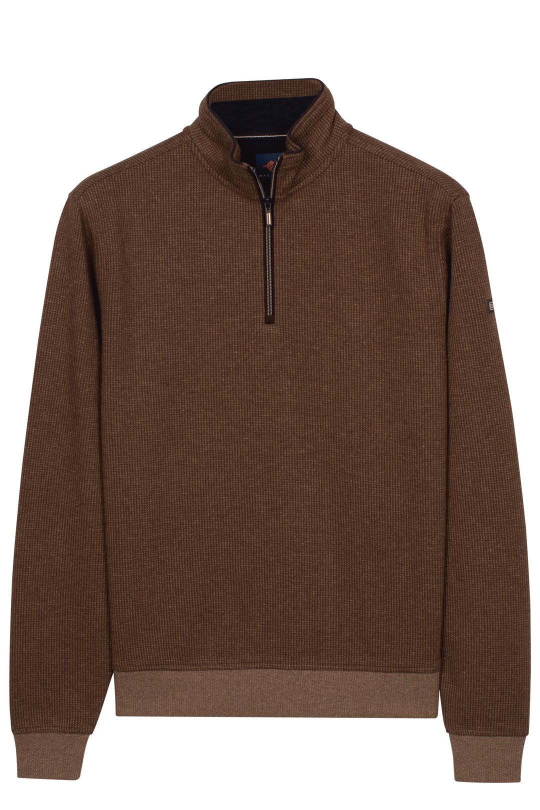 Two-Tone Half-Zip Sweater - Bruin
