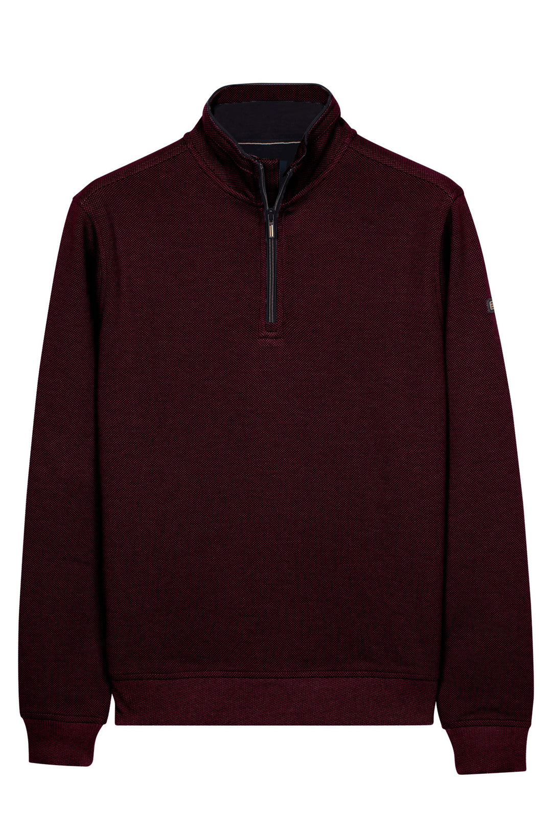 Two-Tone Half-Zip Sweater - Paars