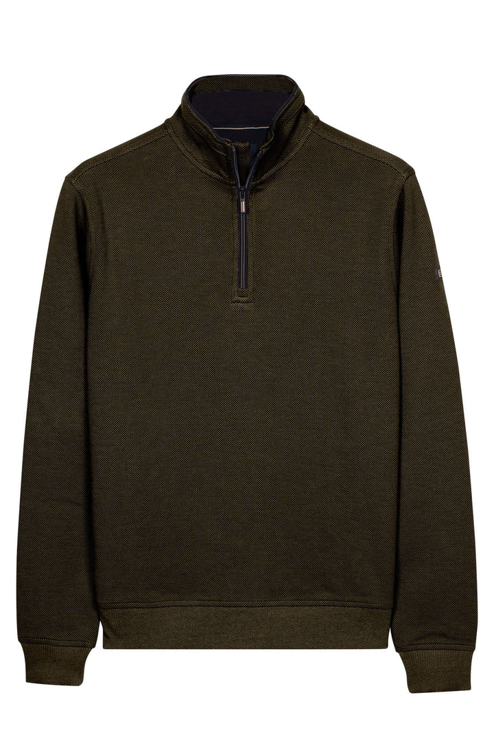 Two-Tone Half-Zip Sweater - Bruin