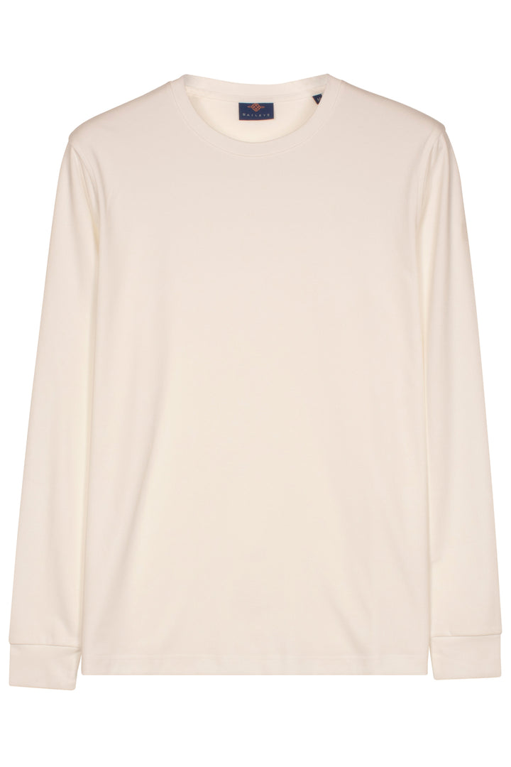 Katoenmix Longsleeve - Off-white