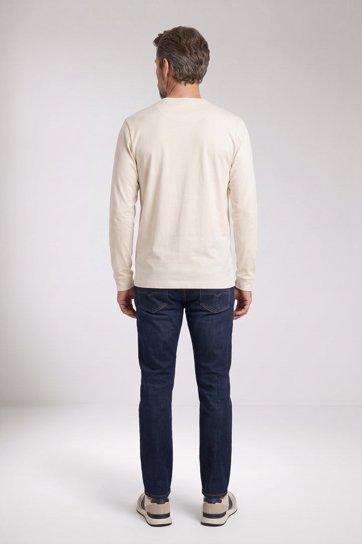 Katoenmix Longsleeve - Off-white