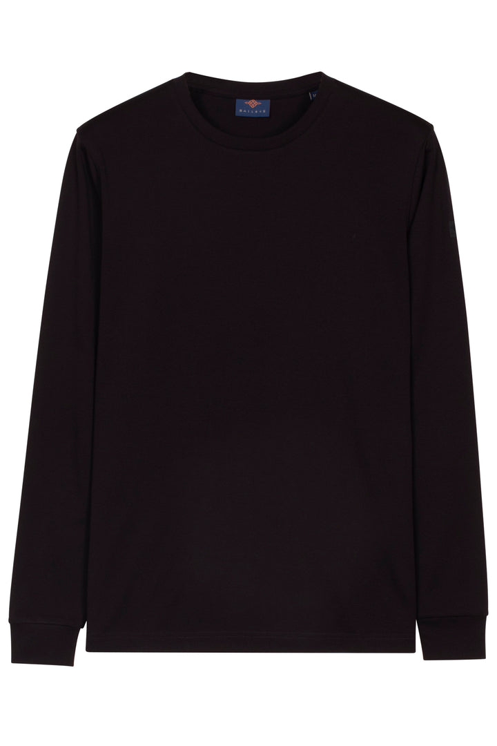 Katoenmix Longsleeve - Blauw