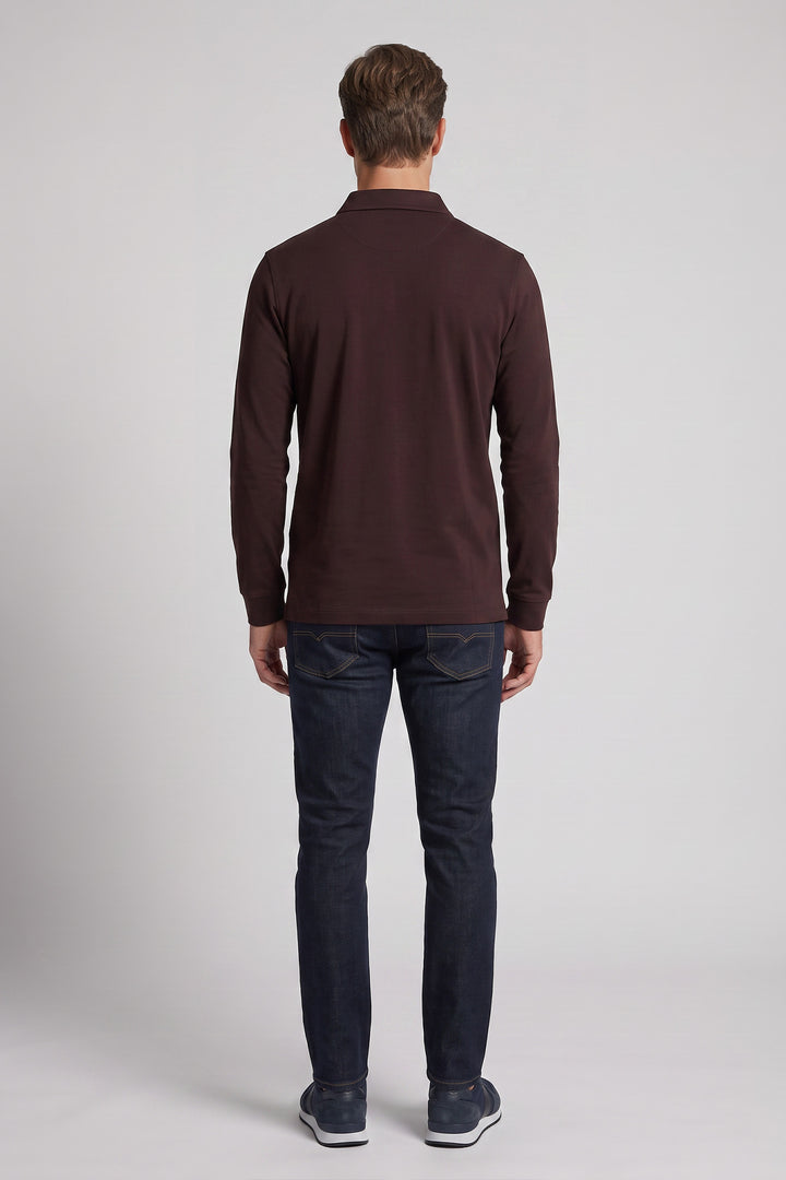 Half-Zip Polo Shirt - Purple