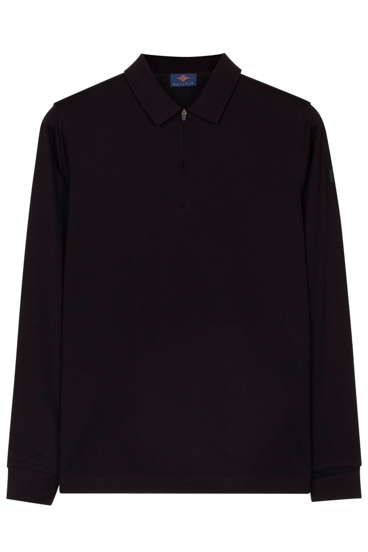 Poloshirt met Half-Zip - Blauw