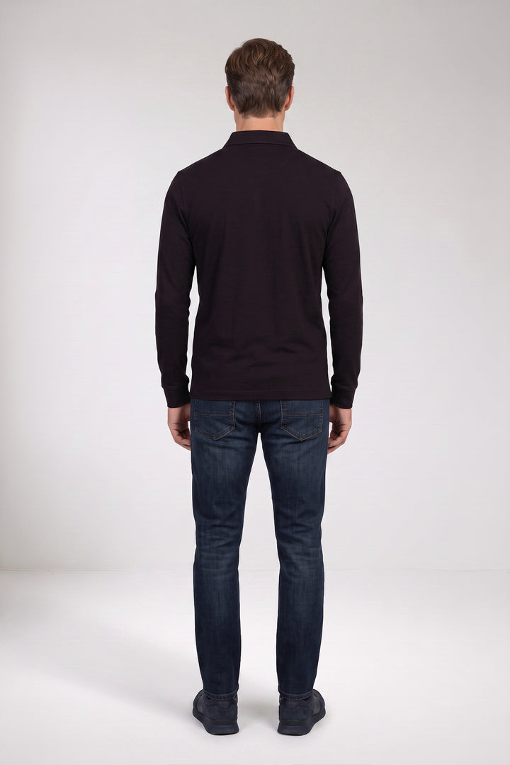 Poloshirt met Half-Zip - Blauw