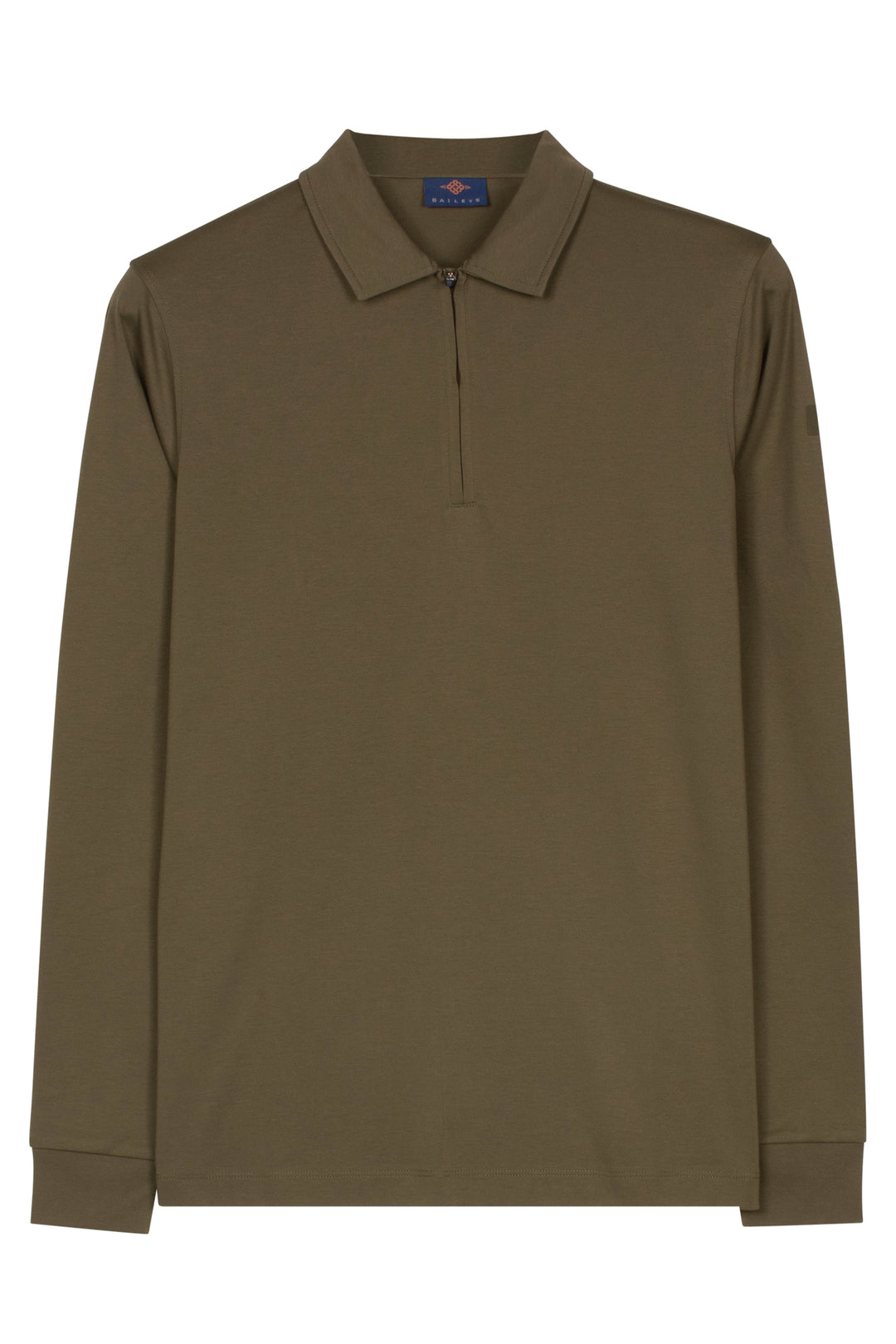 Poloshirt met Half-Zip - Groen