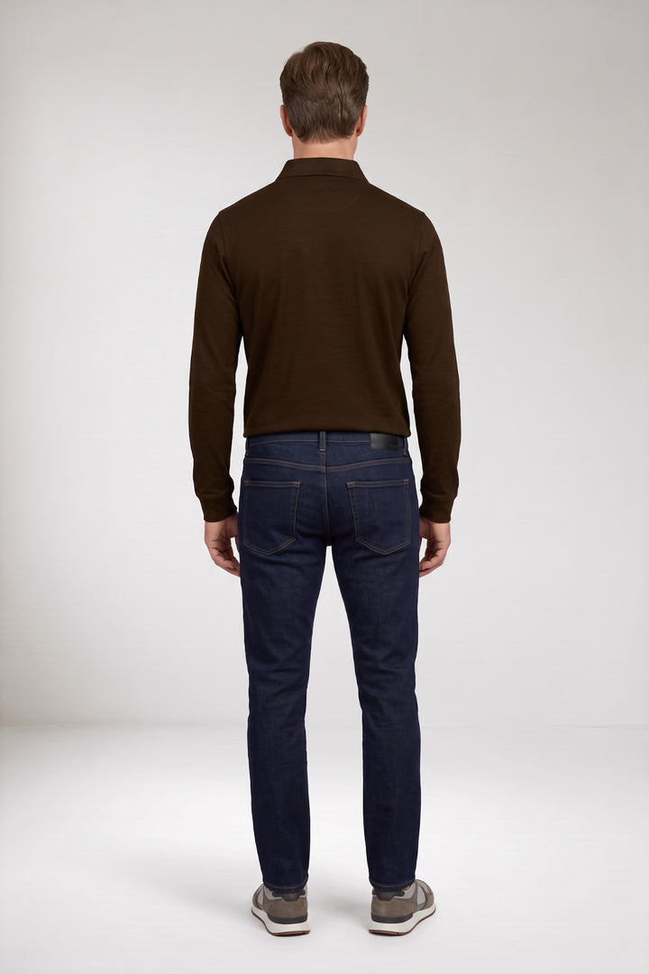 Katoenmix Poloshirt - Bordeaux