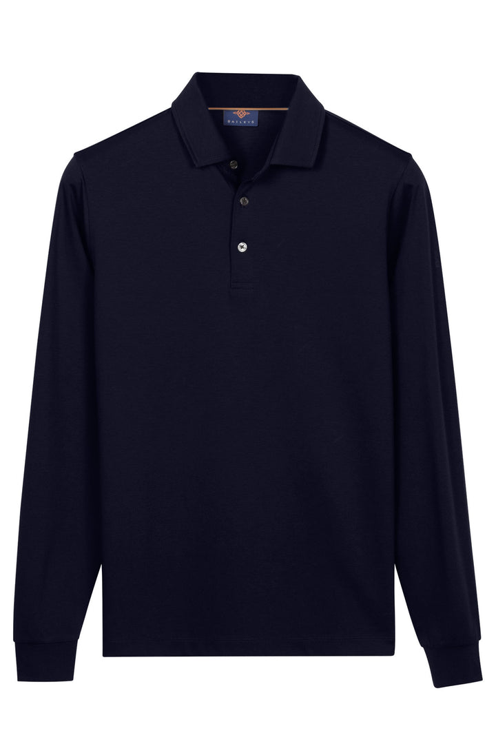 Katoenmix Poloshirt - Blauw