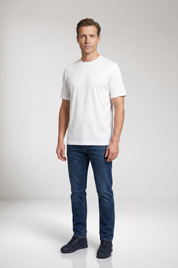 Cotton blend T-shirt - White