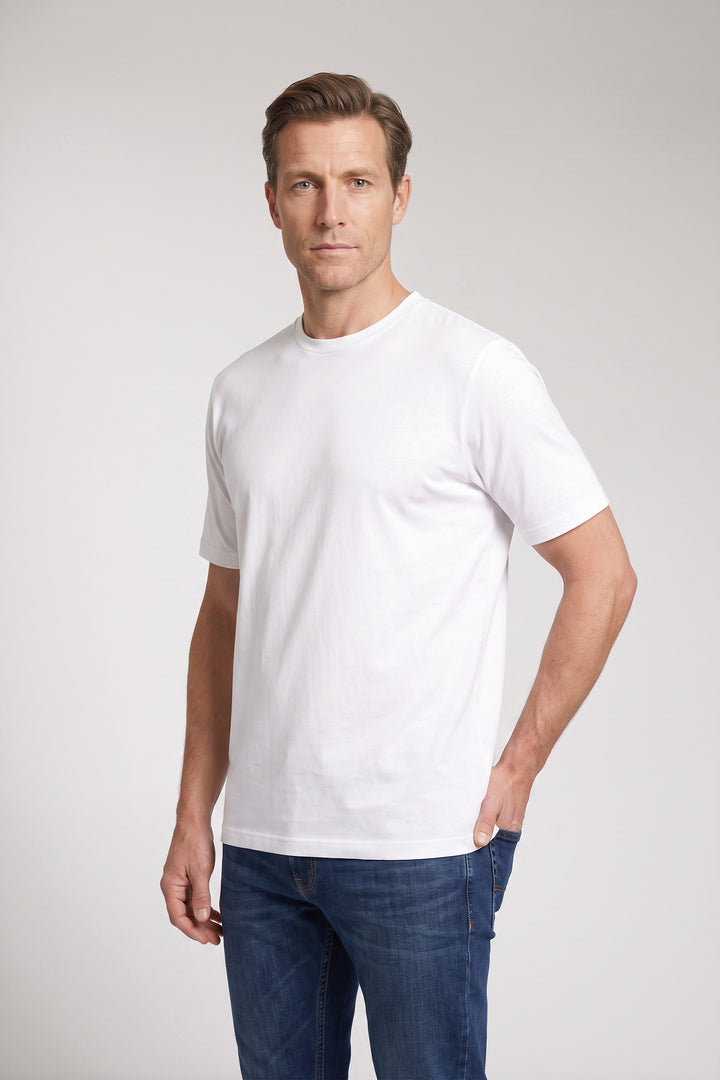 Cotton blend T-shirt - White