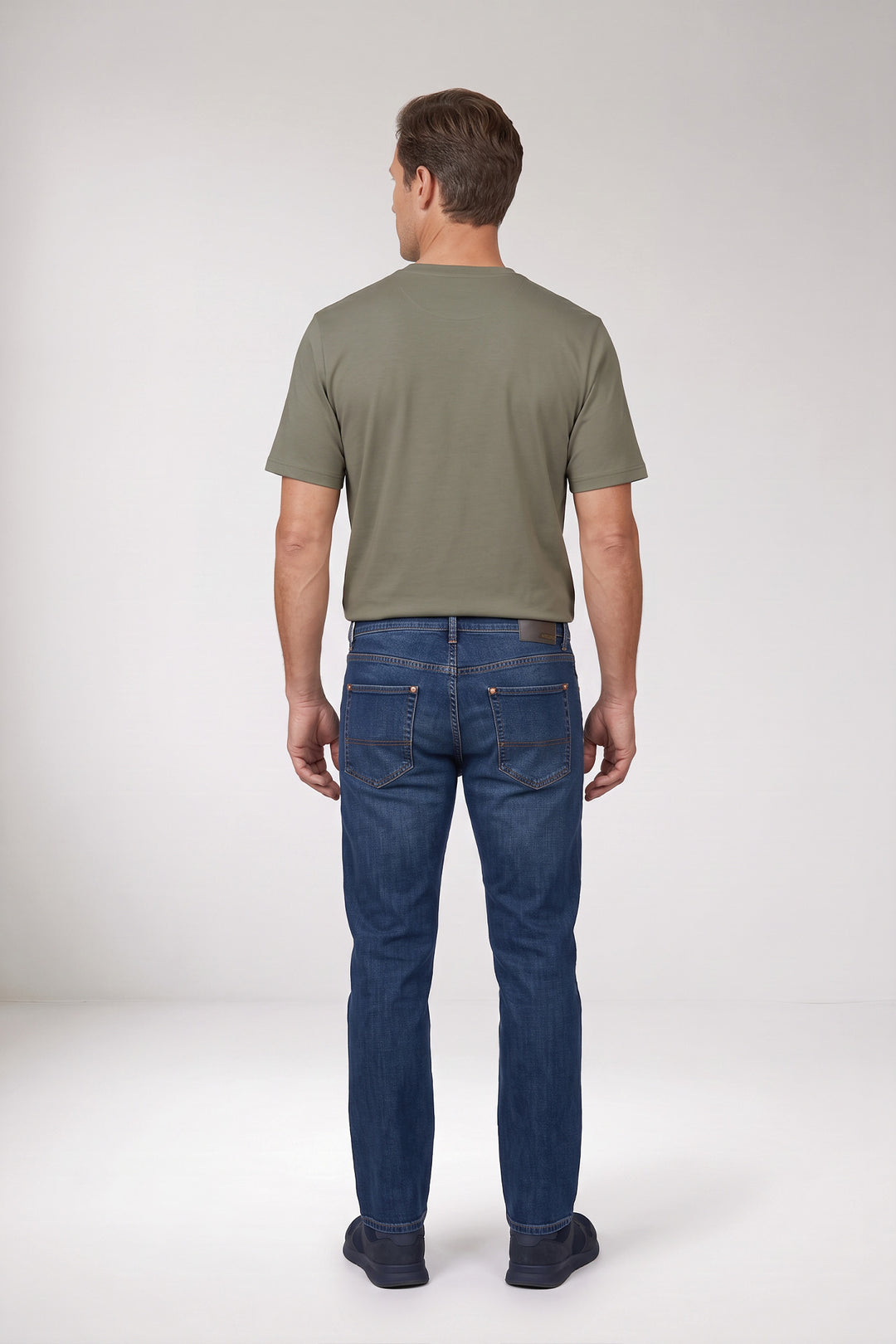 Katoenmix T-shirt - Groen