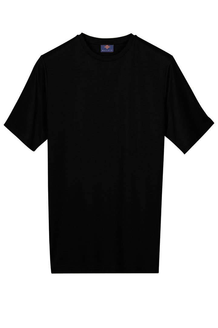 Cotton-blend T-shirt - Black