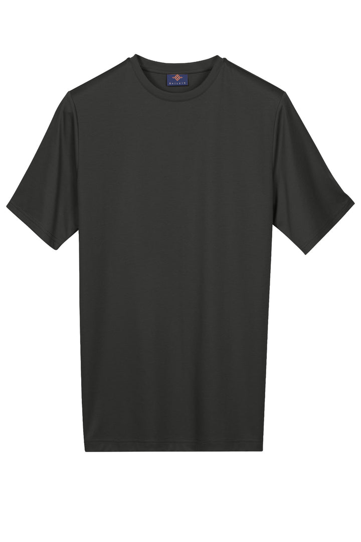 Katoenmix T-shirt - Donkergrijs