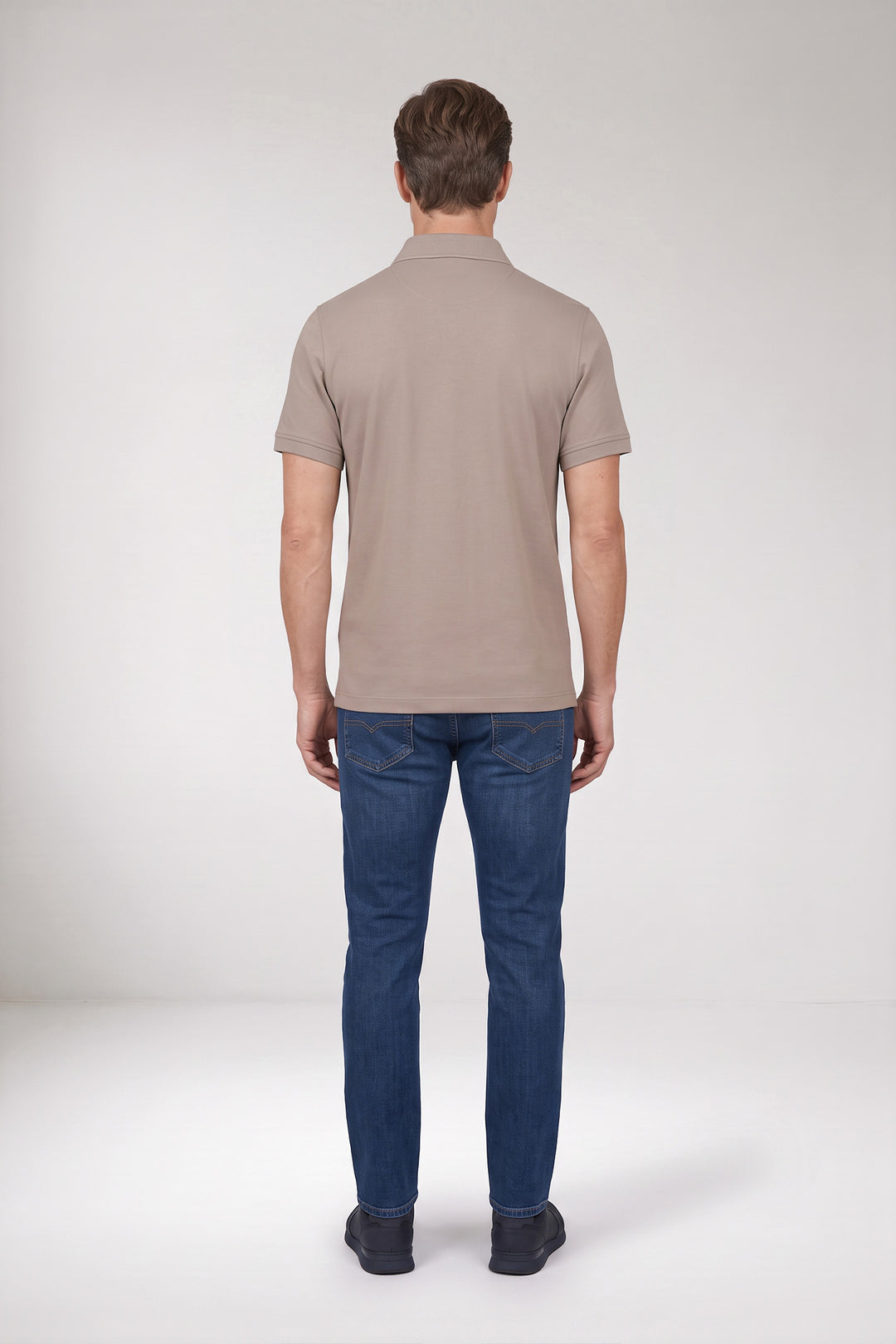 Katoenmix Polo - Beige