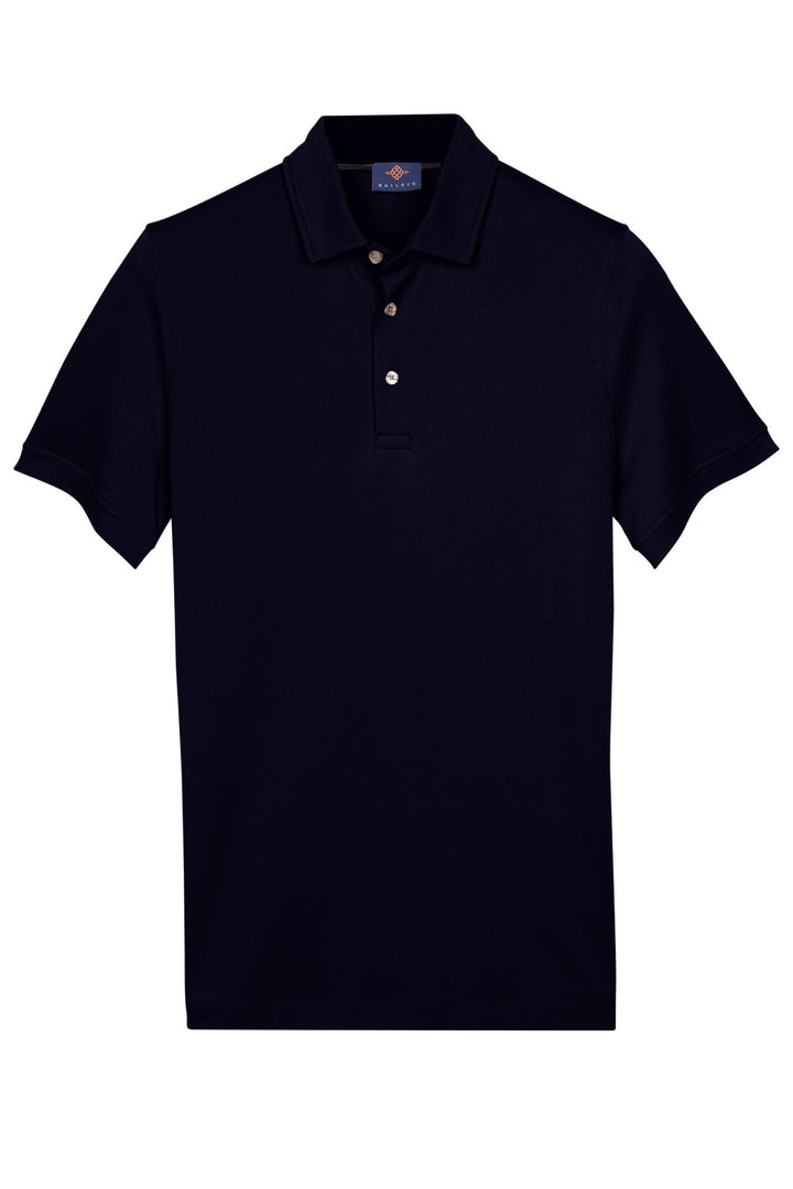 Katoenmix Polo - Blauw