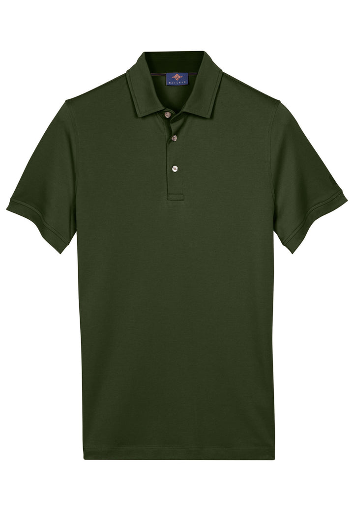 Cotton-blend Polo - Green