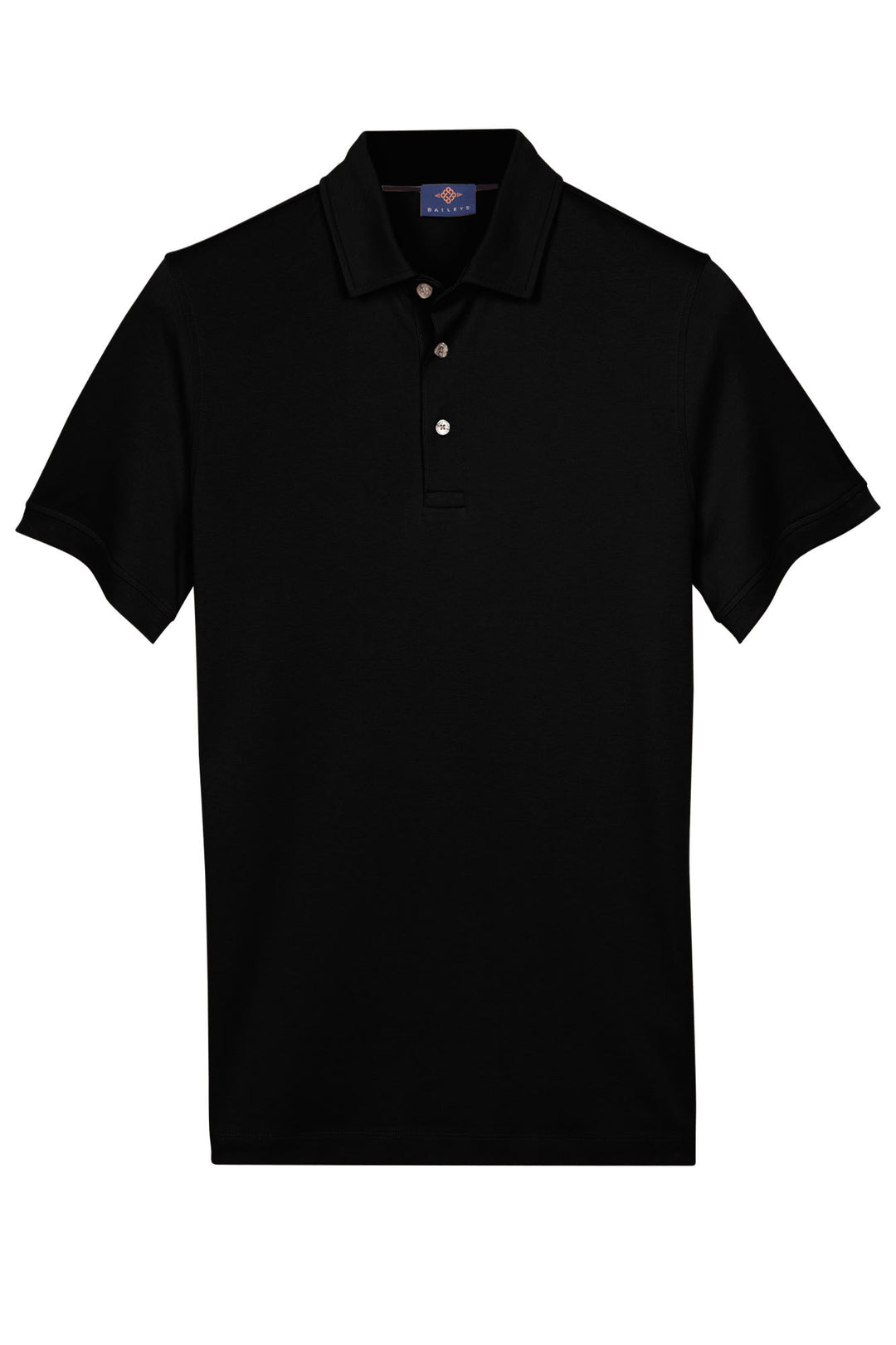 Katoenmix Polo - Zwart