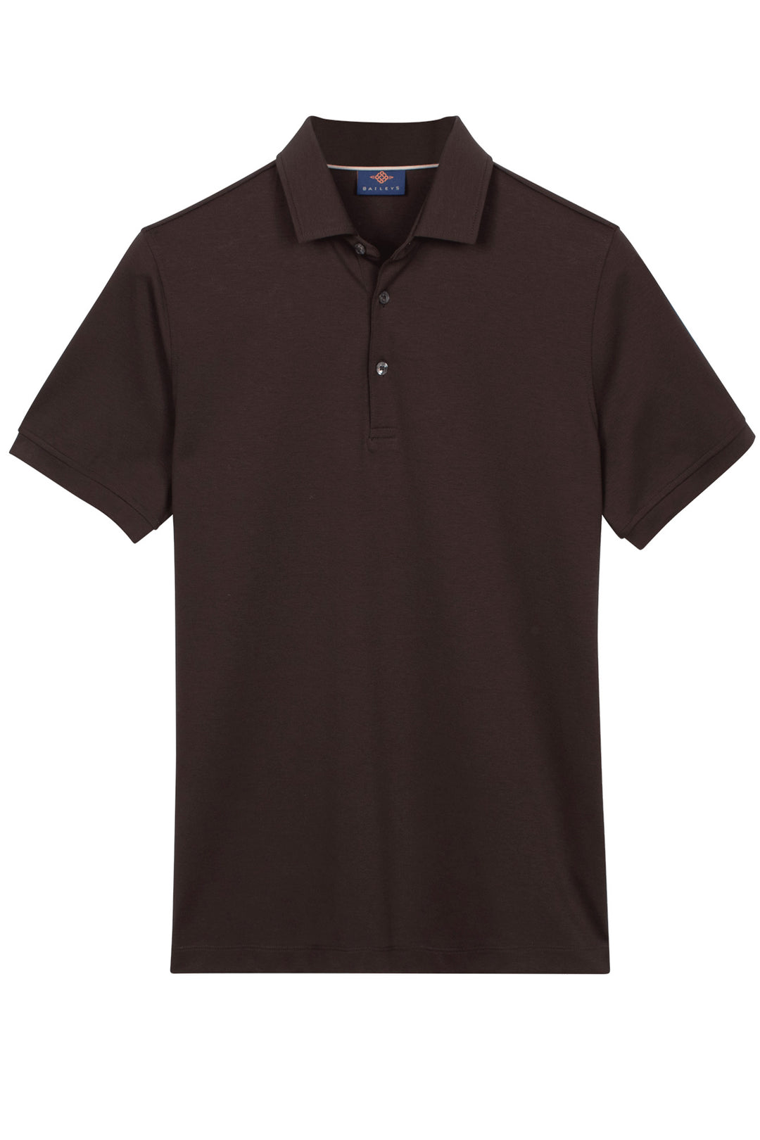 Cotton Blend Polo - Dark Gray