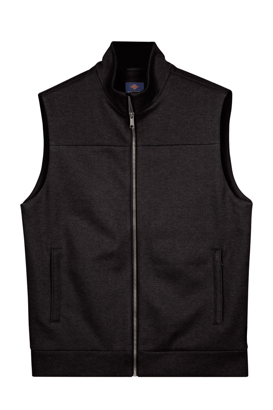 Lightly Padded Flannel Bodywarmer - Dark Grey