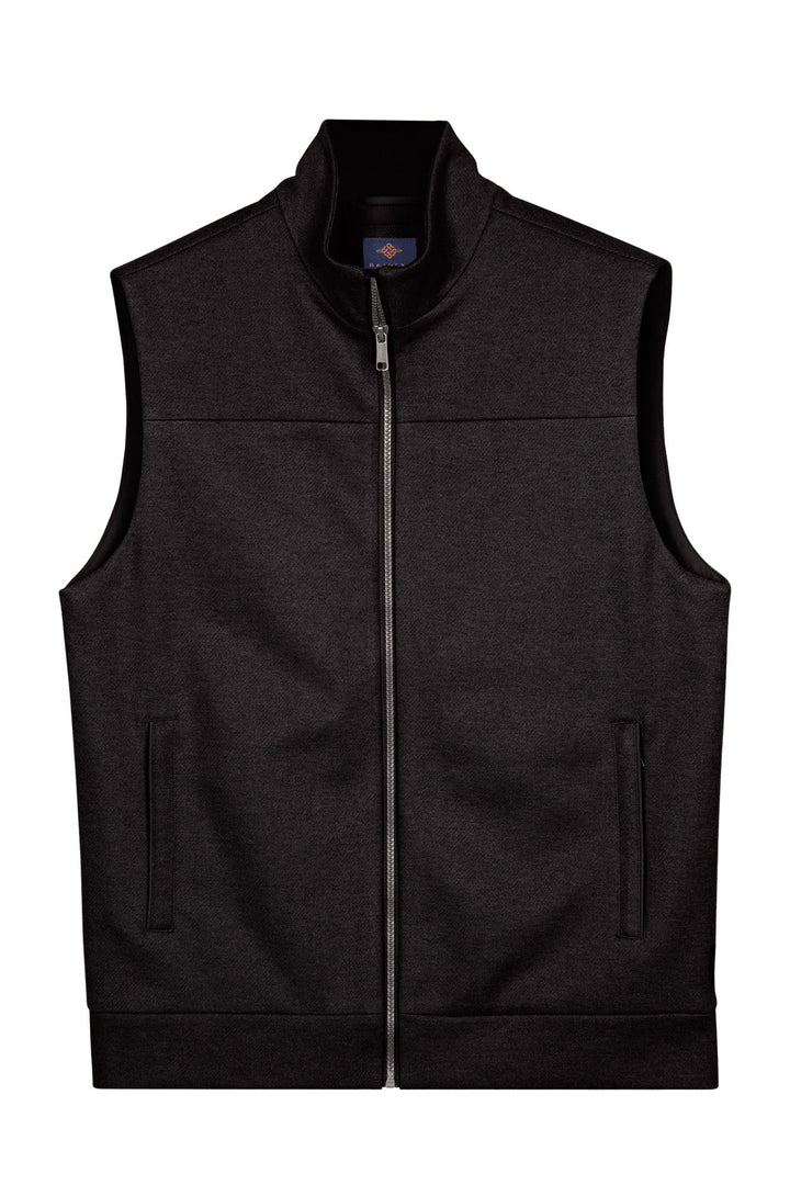 Lightly Padded Flannel Bodywarmer - Dark Grey