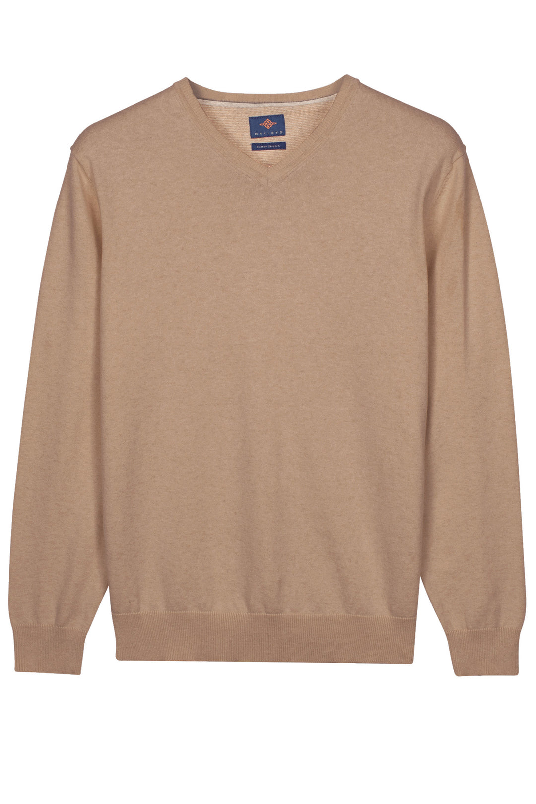Basic V-neck Pullover - Taupe