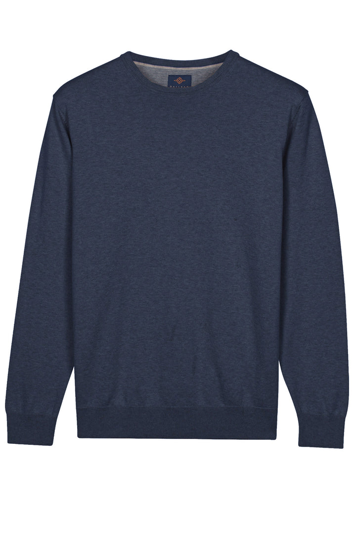 Basic Crewneck Pullover - Denim Blue