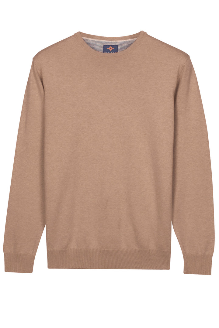 Basic Ronde Hals Pullover - Beige