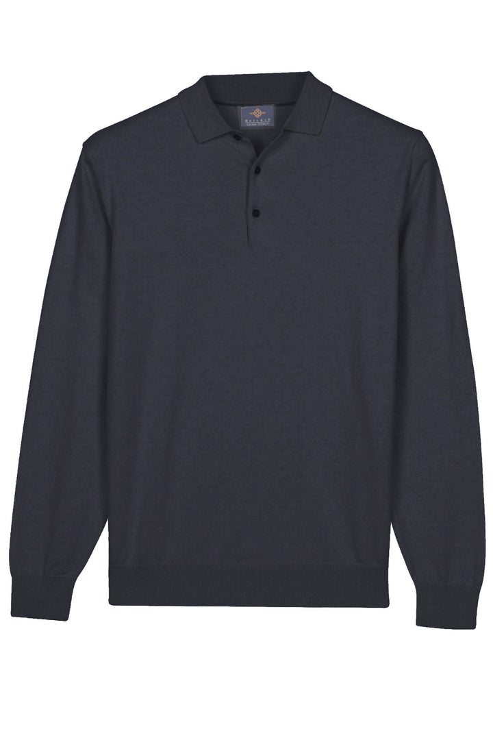Basic Polo Pullover - Dark Blue