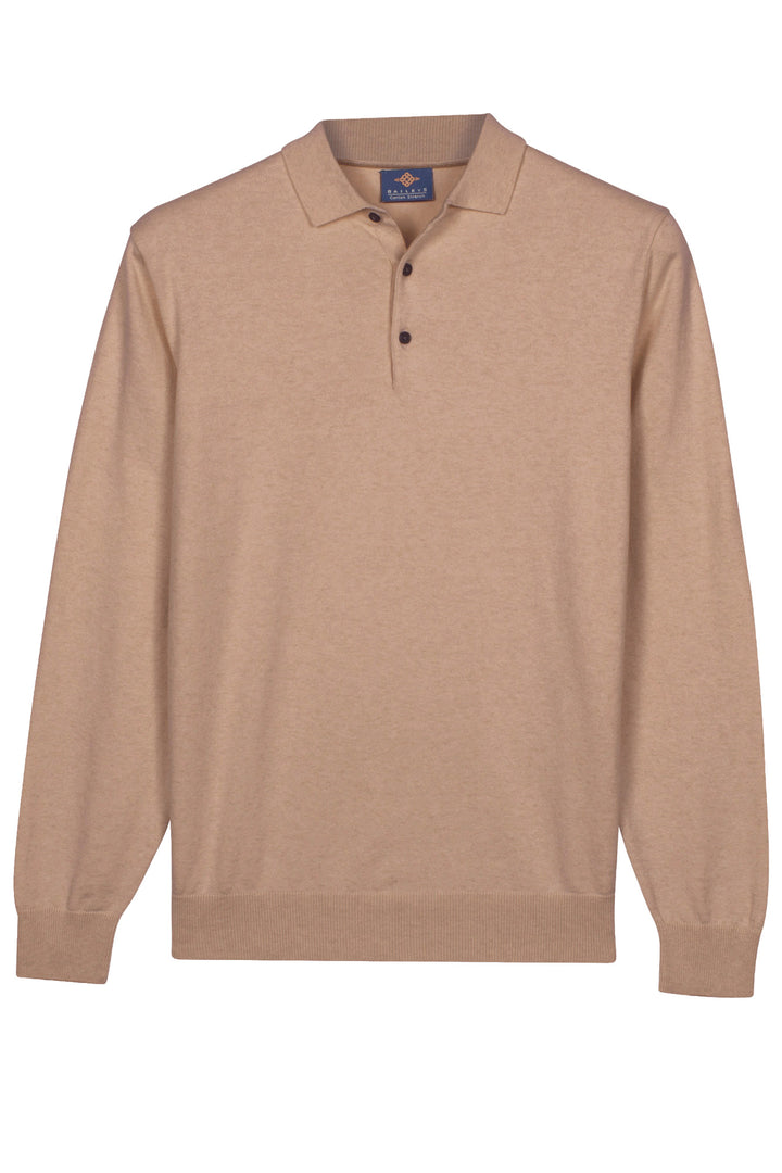 Basic Polo Pullover - Taupe